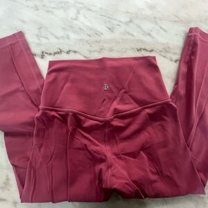 Lululemon pink align leggings size 4